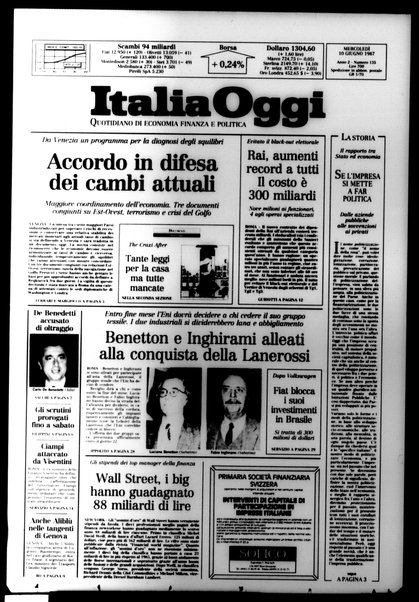 Italia oggi : quotidiano di economia finanza e politica